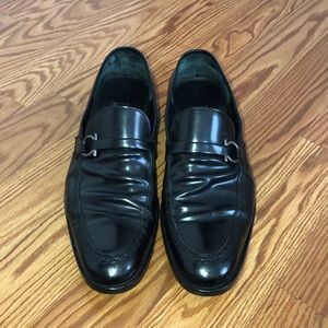 Salvatore Ferragamo Men's Black Shoes Size 10